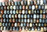 CRB6258 15 inches 5*8mm faceted rondelle American picture jasper beads