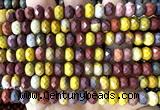 CRB6280 15 inches 5*8mm faceted rondelle mookaite beads