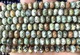 CRB6282 15 inches 5*8mm faceted rondelle rhyolite beads