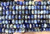 CRB6287 15 inches 5*8mm faceted rondelle sodalite gemstone beads