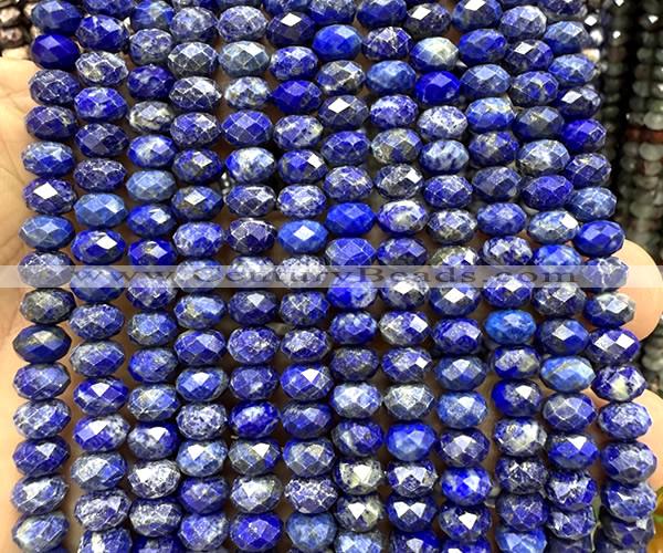 CRB6288 15 inches 5*8mm faceted rondelle lapis lazuli beads