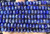 CRB6288 15 inches 5*8mm faceted rondelle lapis lazuli beads