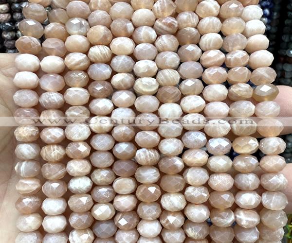 CRB6290 15 inches 5*8mm faceted rondelle sunstone beads