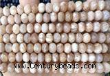 CRB6290 15 inches 5*8mm faceted rondelle sunstone beads