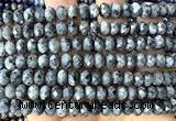 CRB6292 15 inches 5*8mm faceted rondelle black labradorite beads
