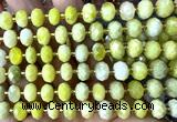 CRB6336 15 inches 6*10mm faceted rondelle butter jade beads