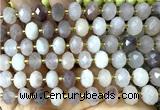 CRB6339 15 inches 6*10mm faceted rondelle violet jasper beads