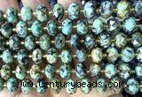 CRB6371 15 inches 6*10mm faceted rondelle African turquoise beads