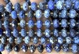 CRB6377 15 inches 6*10mm faceted rondelle dumortierite beads