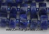 CRB640 15.5 inches 6*12mm tyre sodalite gemstone beads