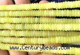 CRB6512 15 inches 2*6mm rondelle lemon jade beads wholesale