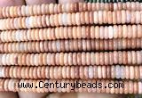 CRB6515 15 inches 2*6mm rondelle red aventurine jade beads