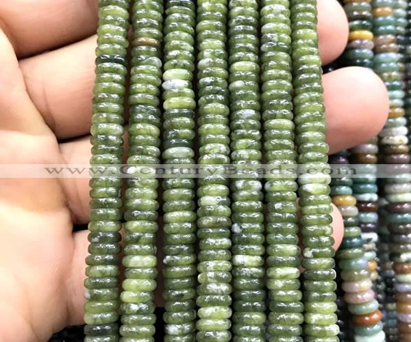 CRB6518 15 inches 2*6mm rondelle China jade beads wholesale