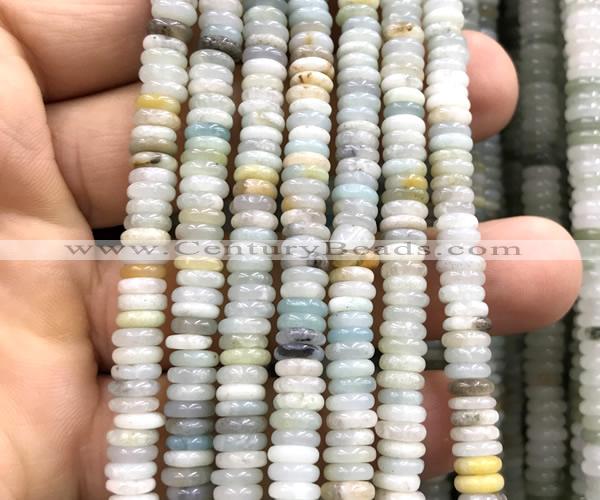 CRB6550 15 inches 2*6mm rondelle colorful amazonite beads wholesale