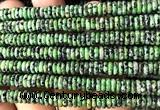 CRB6554 15 inches 2*6mm rondelle imitation ruby zoisite beads