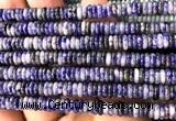 CRB6556 15 inches 2*6mm rondelle blue spot stone beads wholesale