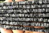 CRB6566 15 inches 2*6mm rondelle black labradorite beads