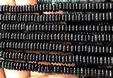 CRB6568 15 inches 2*6mm rondelle black tourmaline beads