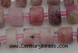 CRB657 15.5 inches 5*8mm tyre pink tourmaline gemstone beads