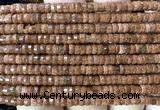CRB6615 15 inches 2*4mm faceted heishi goldstone beads
