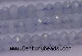 CRB711 15.5 inches 2.5*4mm faceted rondelle aquamarine beads