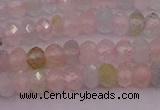 CRB716 15.5 inches 2.5*4mm faceted rondelle morganite beads