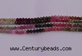 CRB717 15.5 inches 3*5mm faceted rondelle tourmaline beads