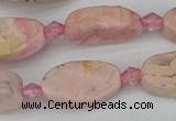 CRC1011 15.5 inches 8*16mm oval rhodochrosite gemstone beads