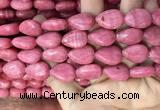 CRC1064 15.5 inches 13*18mm flat teardrop rhodochrosite beads