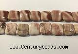 CRC1095 15.5 inches 25*25mm square rhodochrosite beads wholesale