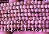 CRC1171 15.5 inches 6mm faceted round rhodochrosite gemstone beads