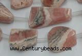 CRC160 15.5 inches 8*10mm - 13*20mm nuggets Argentina rhodochrosite beads