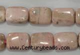 CRC304 15.5 inches 12*16mm rectangle Peru rhodochrosite beads