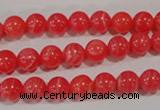 CRC502 15.5 inches 8mm round synthetic rhodochrosite beads