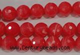 CRC513 15.5 inches 10mm faceted round synthetic rhodochrosite beads