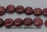 CRC813 15.5 inches 10mm flat round Brazilian rhodochrosite beads