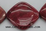 CRC843 15.5 inches 40*40mm diamond Brazilian rhodochrosite beads