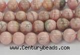 CRC921 15.5 inches 6mm round natural rhodochrosite beads