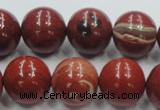 CRE03 16 inches 18mm round natural red jasper beads wholesale