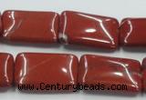 CRE17 16 inches 18*25mm rectangle natural red jasper beads wholesale