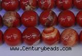 CRE303 15.5 inches 10mm round red jasper beads wholesale