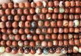 CWJ371 15 inches 6mm round red jasper beads wholesale