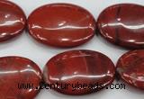 CRE51 15.5 inches 22*30mm oval red jasper beads wholesale