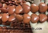 CRE67 15.5 inches 20*23mm heart red jasper beads wholesale