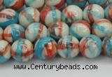CRF400 15.5 inches 8mm round dyed rain flower stone beads wholesale