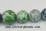 CRF52 15.5 inches multi sizes round dyed rain flower stone beads