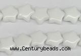 CRG06 15.5 inches 12*12mm star white agate gemstone beads wholesale