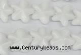 CRG20 15.5 inches 16*16mm star white agate gemstone beads wholesale