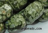 CRH17 15.5 inches 18*24mm egg-shaped rhyolite beads wholesale