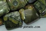 CRH19 15.5 inches 20*20mm square rhyolite beads wholesale